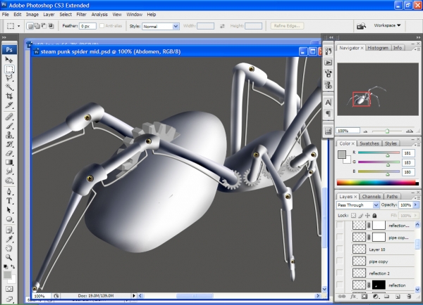 Creation of Brass Gear Spider: Step 20